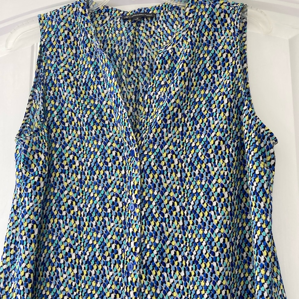 Adrianna Papell sleeveless shirt, M